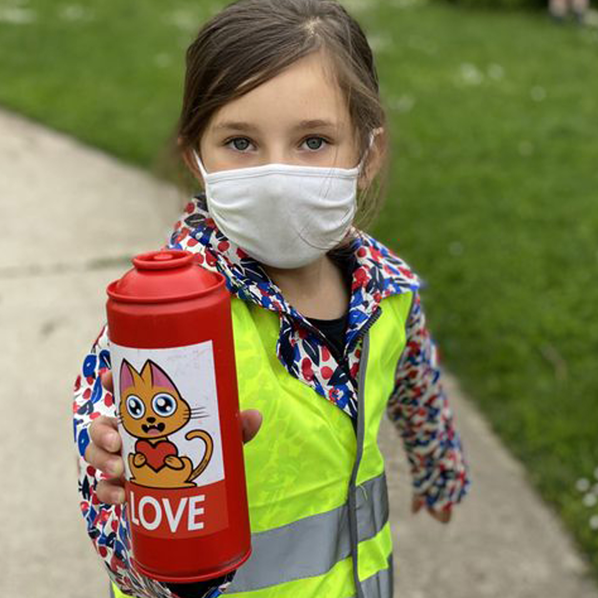 Les périscolaires d'Illkirch à la rencontre du Supacat - Supacat Street Art Strasbourg