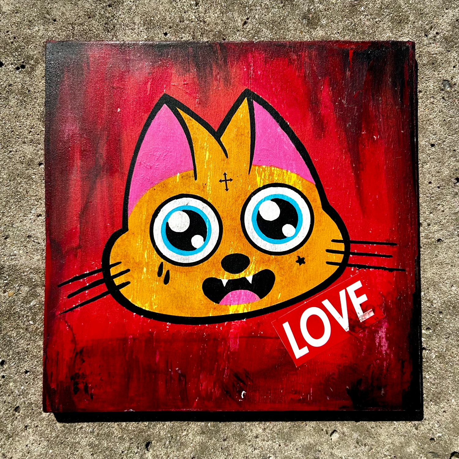 Carrelage Supacat Always Love - Supacat Street Art Strasbourg