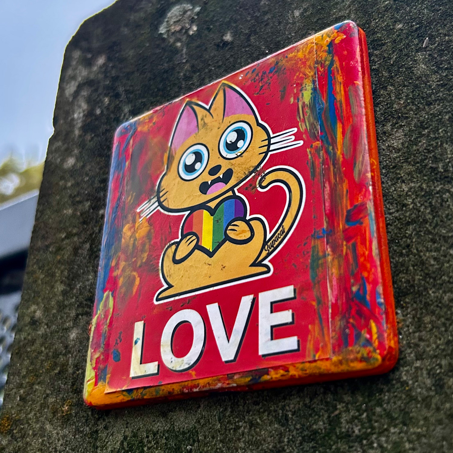 Carrelage Supacat Always Love - Supacat Street Art Strasbourg