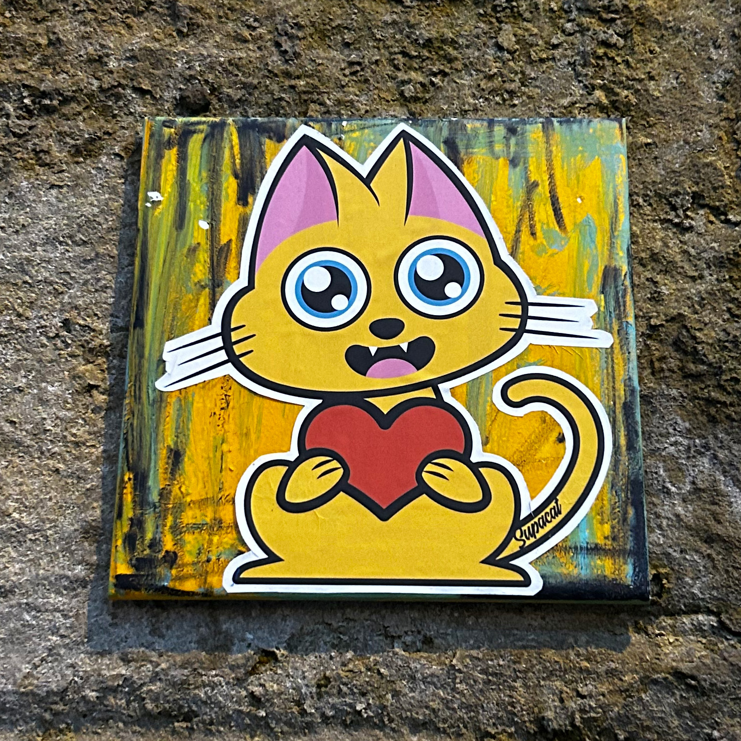 Carrelage Supacat Always Love - Supacat Street Art Strasbourg