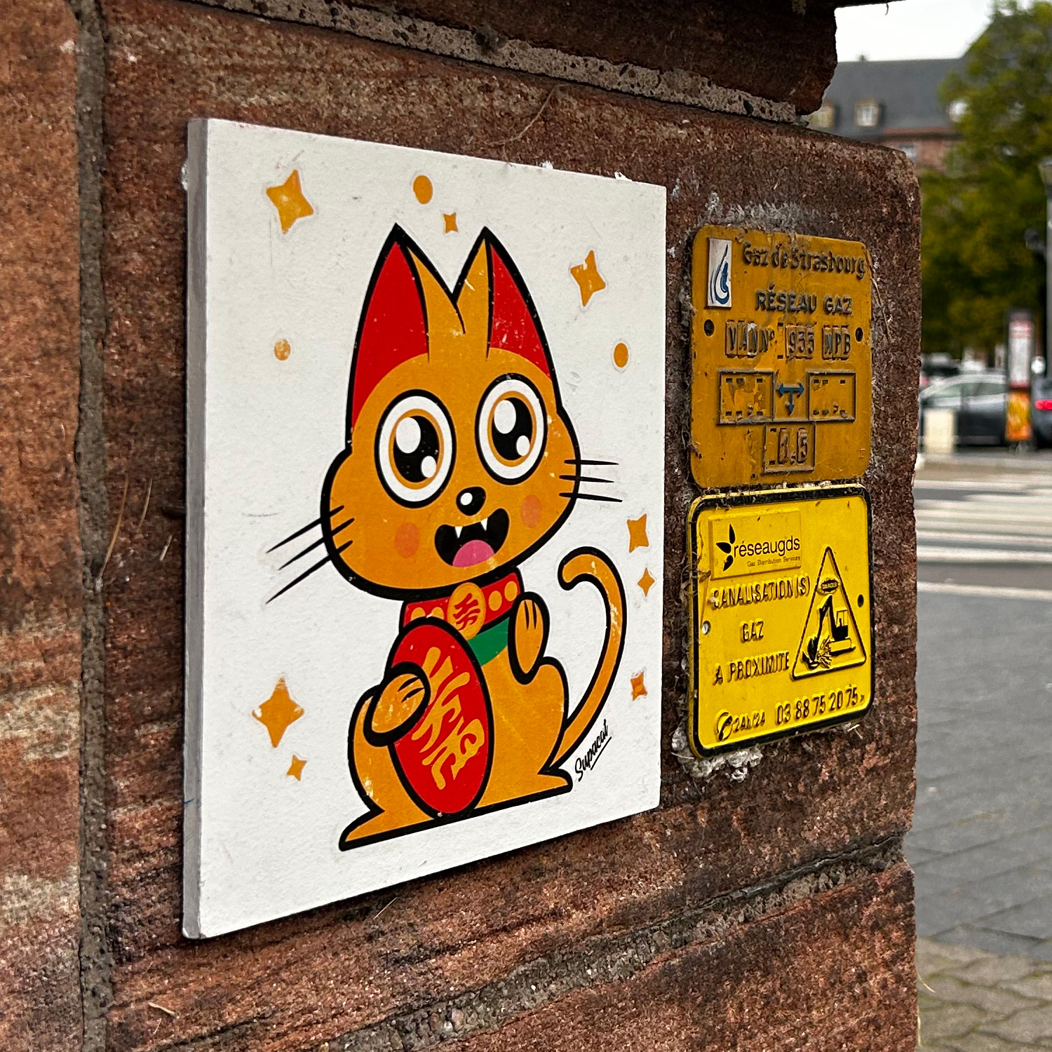 Carrelage Supacat Always Love - Supacat Street Art Strasbourg